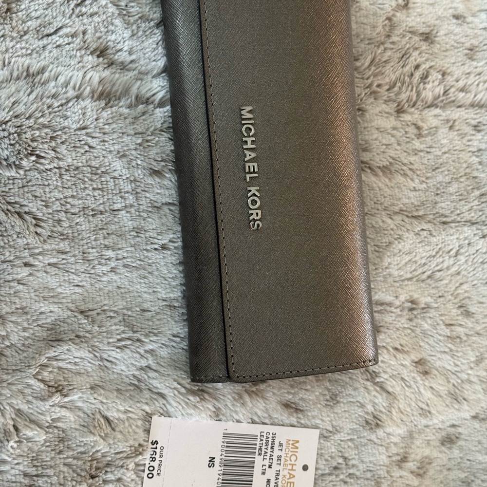 Michael Kors Metallic Gray Wallet